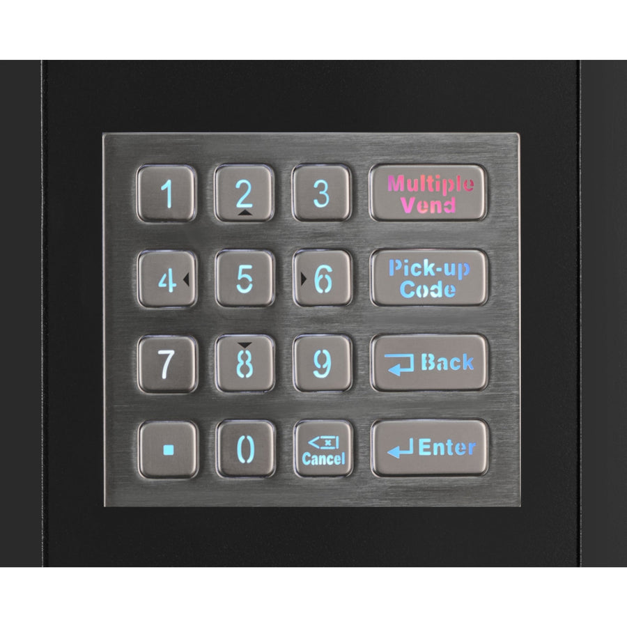 Refrigerated Snack and Drink Vending Machine with 60 Slots in Black