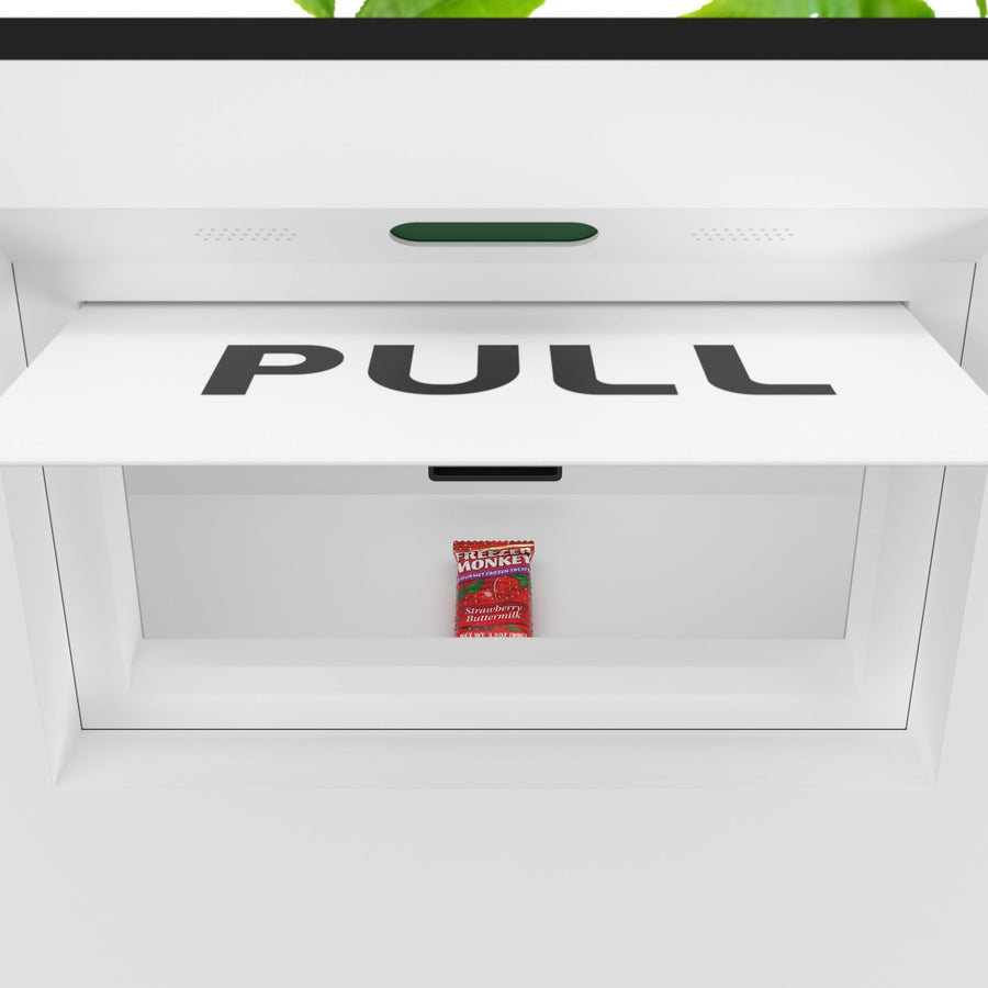 45 in. Commercial Freezer Ice Cream Vending Machine with 44 Slots, Ample 49 in. Touch Display, Bill Acceptor and Credit Card Reader in White (KM-VMFWT-36BR)