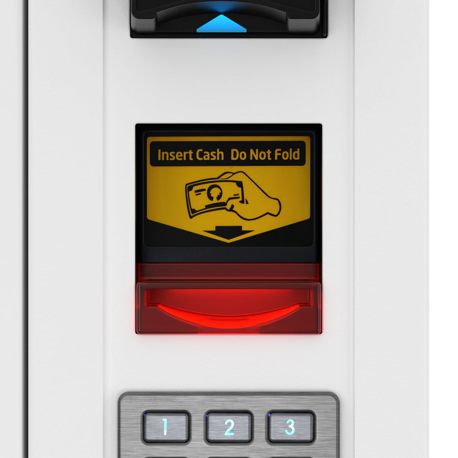 45 in. Commercial Freezer Ice Cream Vending Machine with 44 Slots, Ample 49 in. Touch Display, Bill Acceptor and Credit Card Reader in White (KM-VMFWT-36BR)