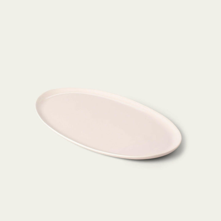 Elegant oval serving platter perfect for formal dining and stylish food presentation